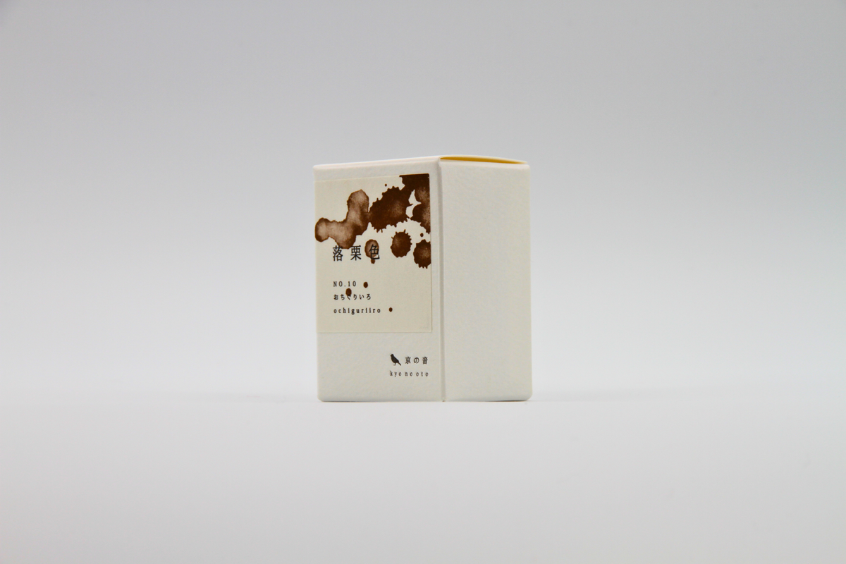 TAG Stationery Kyo No Oto Ochiguriiro (落栗色) — Brun Châtaigne Chaud avec Nuançage Expressif Encre pour Stylo Plume (40ml)