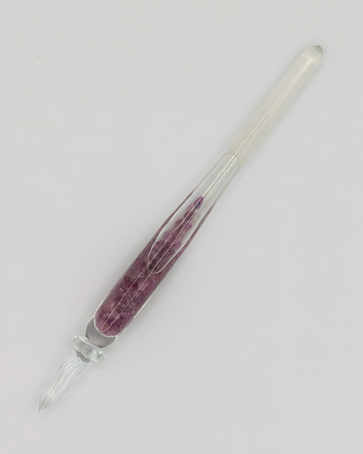 Matsubokkuri - Storm Glass+ Ruby | Glass Pen