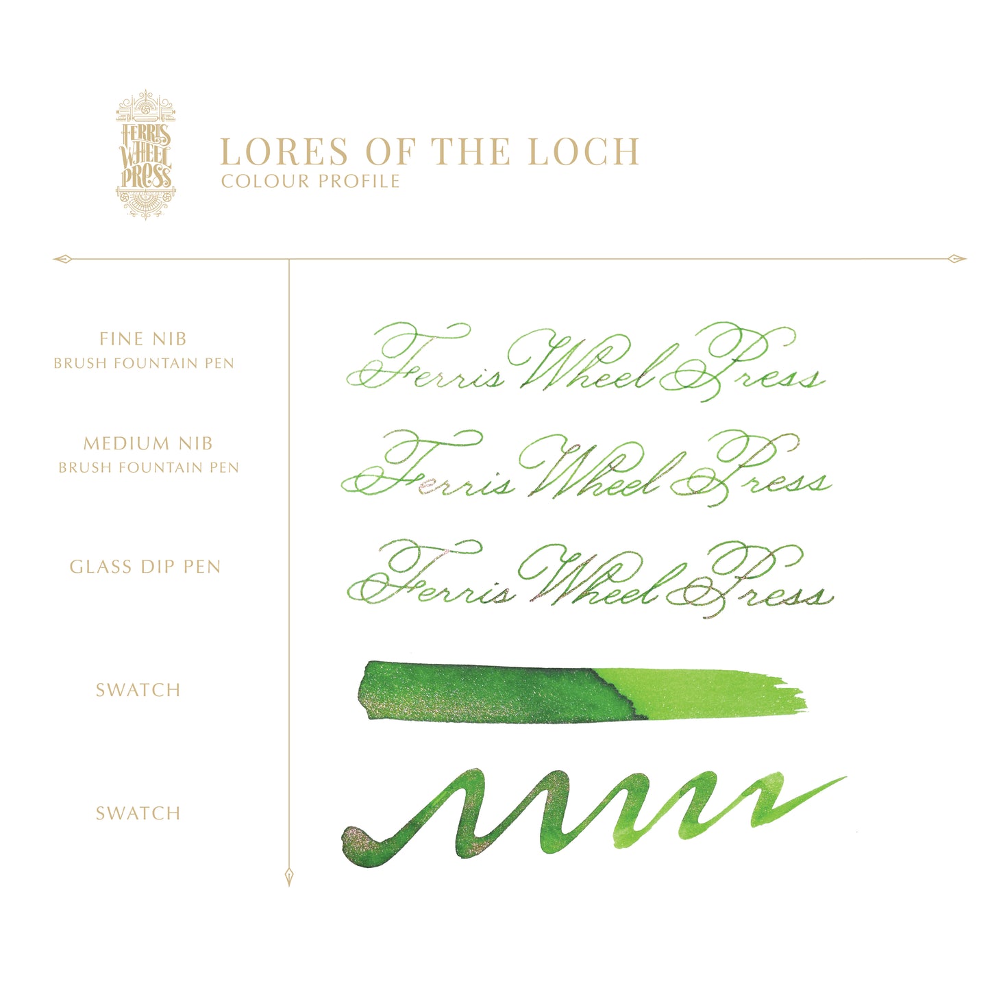 Ferris Wheel Press FerriTales | Bestiary Series | Lores of the Loch Fountain Pen Ink