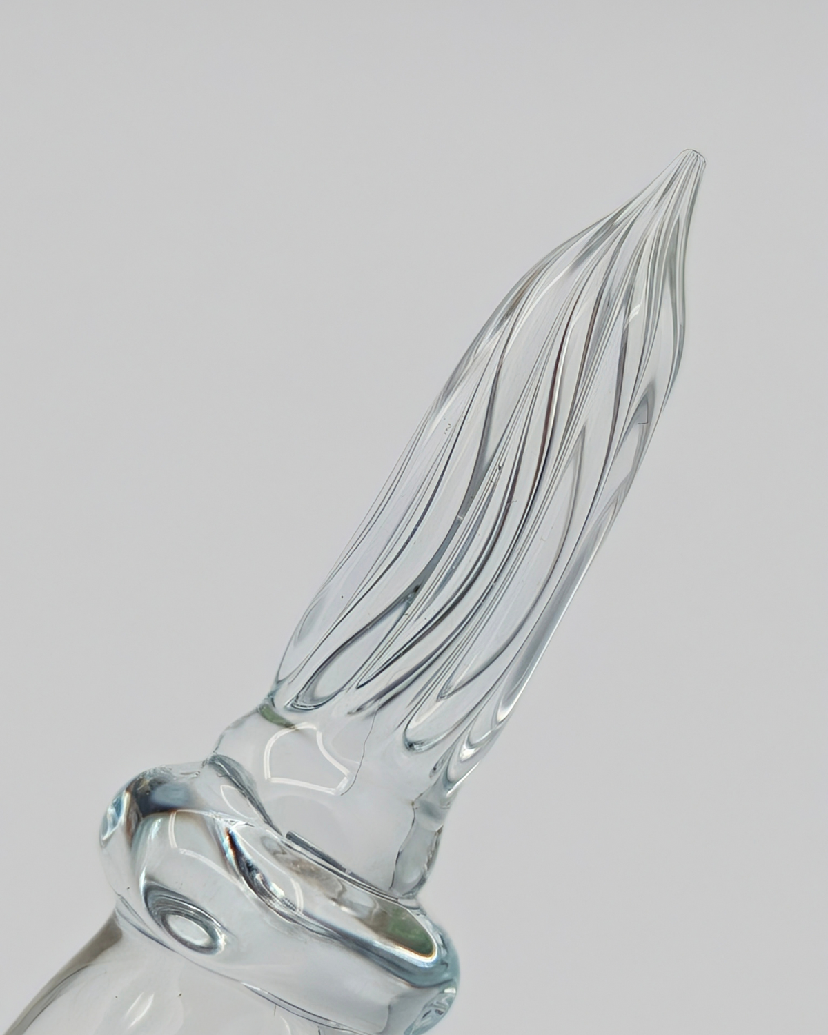Matsubokkuri - Storm Glass+ Rose Quartz | Glass Pen