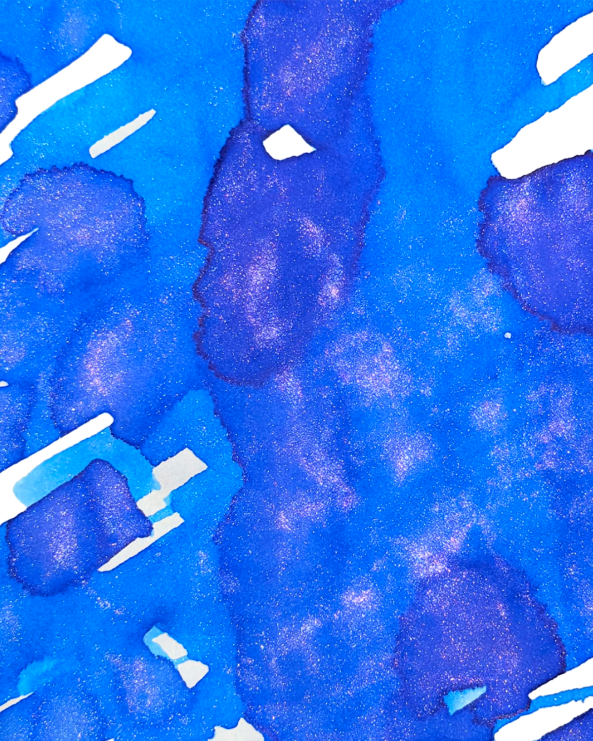 Dominant Industry Pearl 032 Starry Night — Deep Blue, Silver Shimmer & Violet Shading Fountain Pen Ink (25ml)