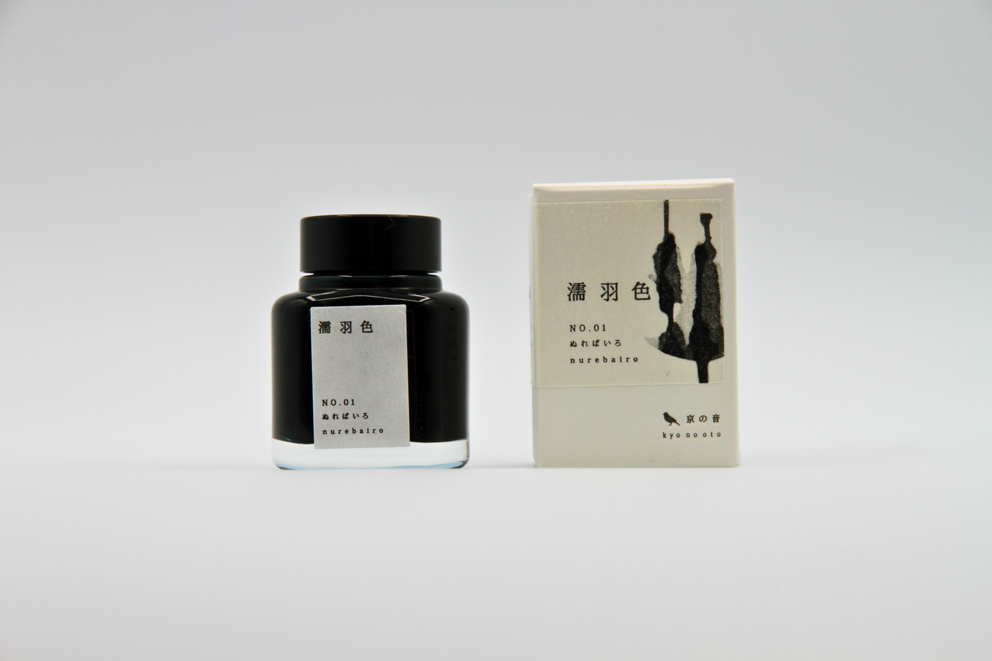 TAG Stationery Kyo No Oto Nurebairo (ぬればいろ) — Deep Blue-Black with Intense Gold-Copper Sheen Fountain Pen Ink (40ml)