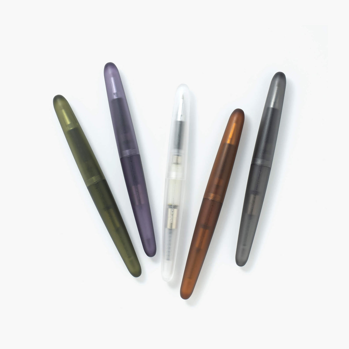 Stylo-Plume Frost Kakimori — Corps Translucide Dépoli à Plume F/M Interchangeable, Fabriqué au Japon