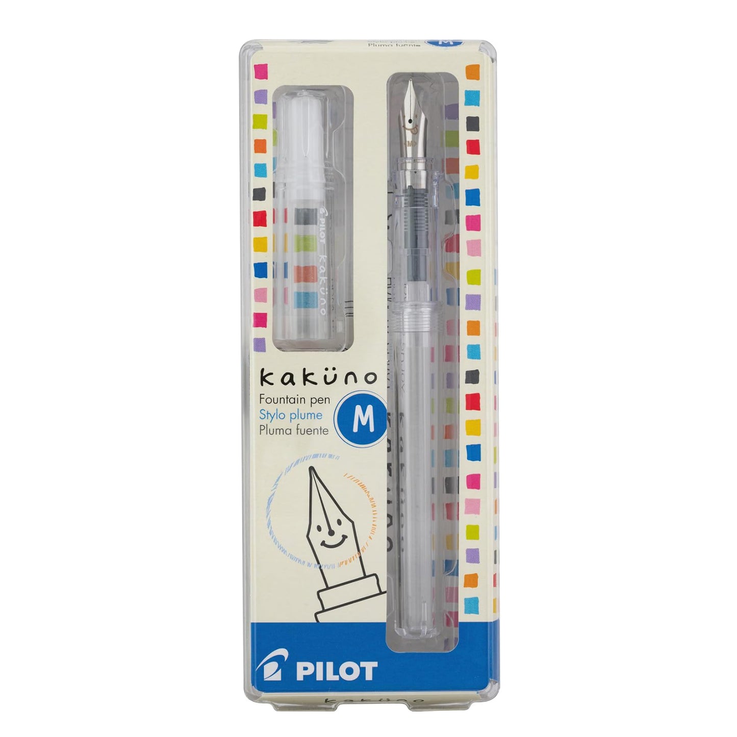 Pilot Kakuno Clear — Transparent Demonstrator Fountain Pen (EF / F / M)