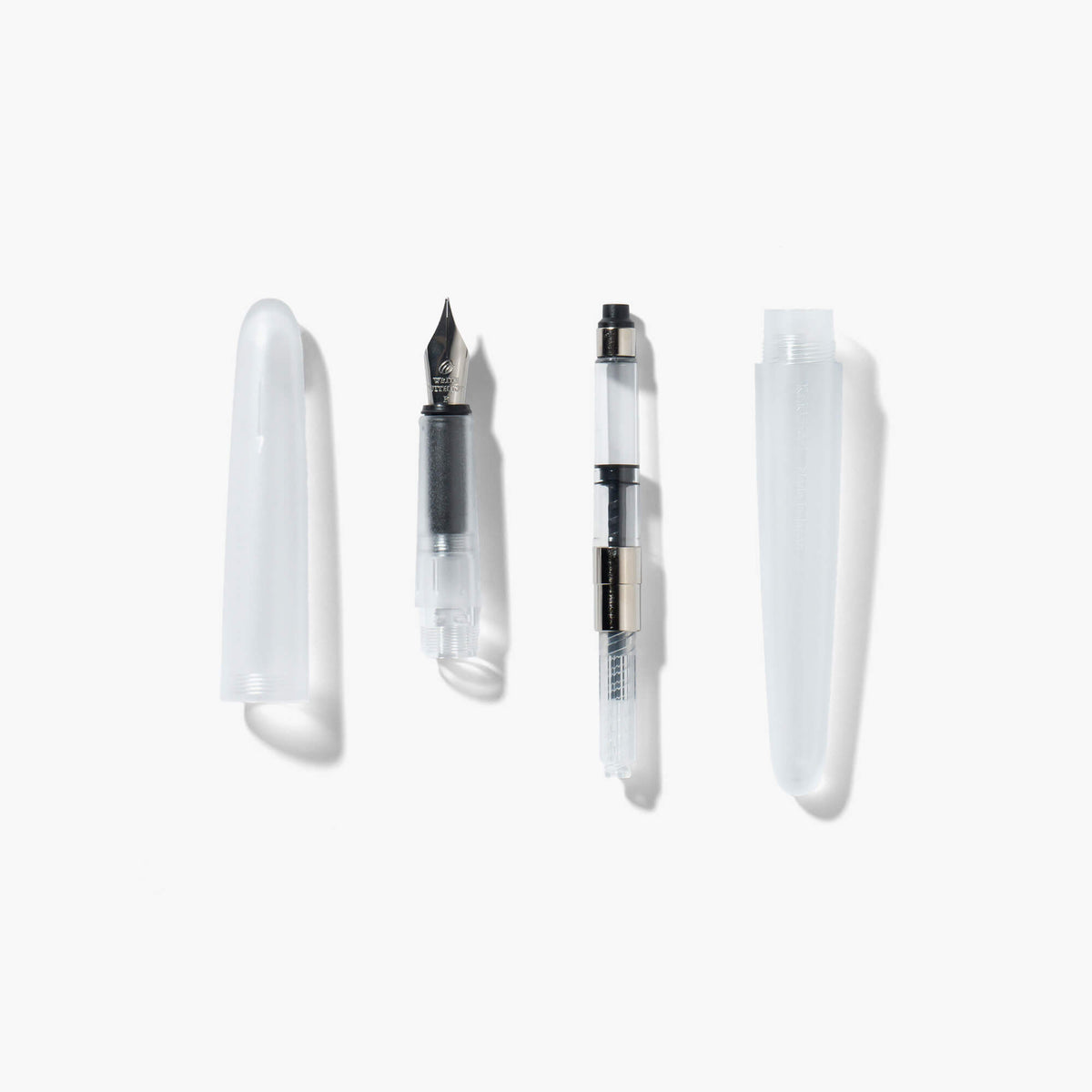 Stylo-Plume Frost Kakimori — Corps Translucide Dépoli à Plume F/M Interchangeable, Fabriqué au Japon