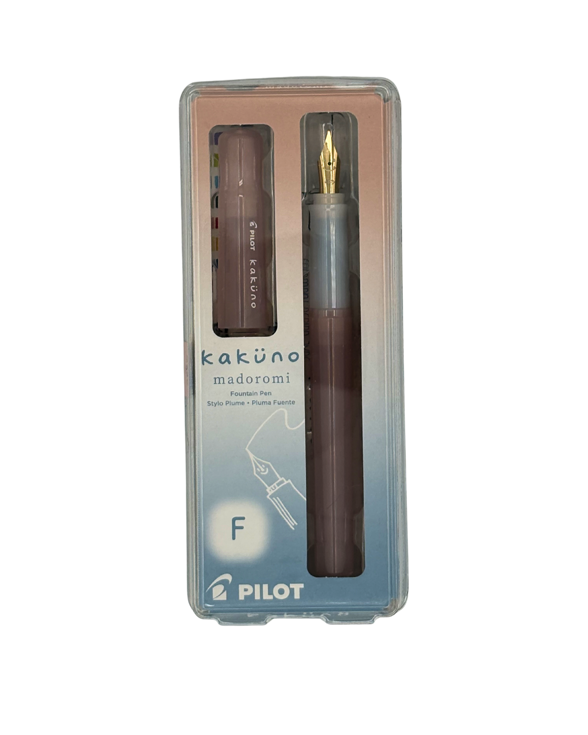Pilot Kakuno Madoromi — Soft Colour Fountain Pen with Gold-Plated Nib (F / M)
