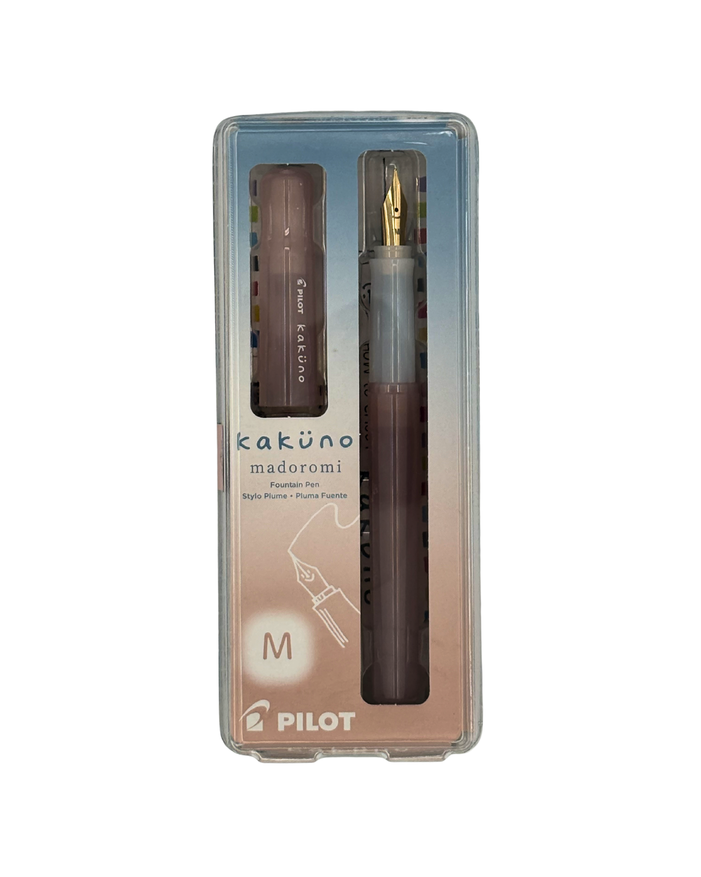 Pilot Kakuno Madoromi — Soft Colour Fountain Pen with Gold-Plated Nib (F / M)