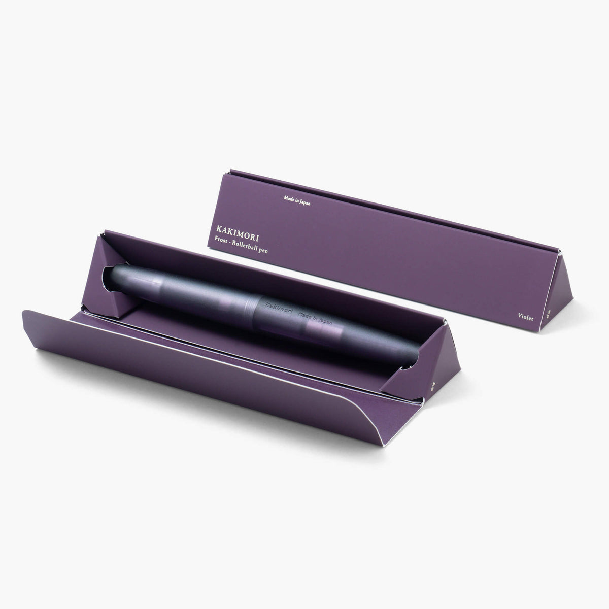 Stylo-Plume Frost Kakimori — Corps Translucide Dépoli à Plume F/M Interchangeable, Fabriqué au Japon