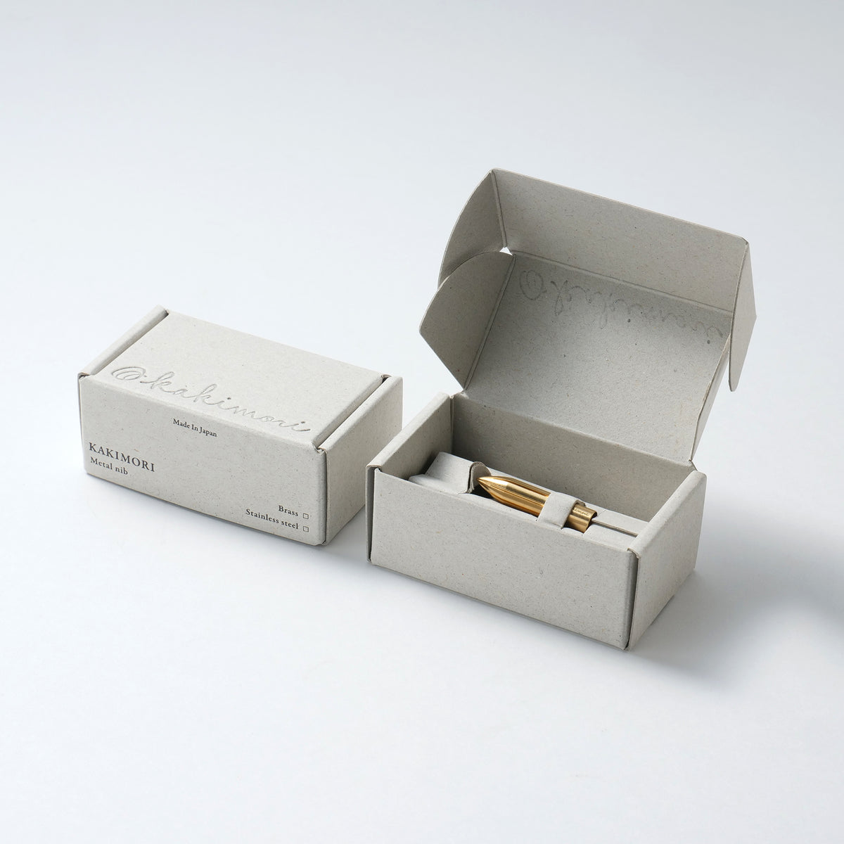 Kakimori Metal Nib — Brass Dip Pen Nib for Ink Swatching, Sketching & Expressive Line Work (Made in Japan)