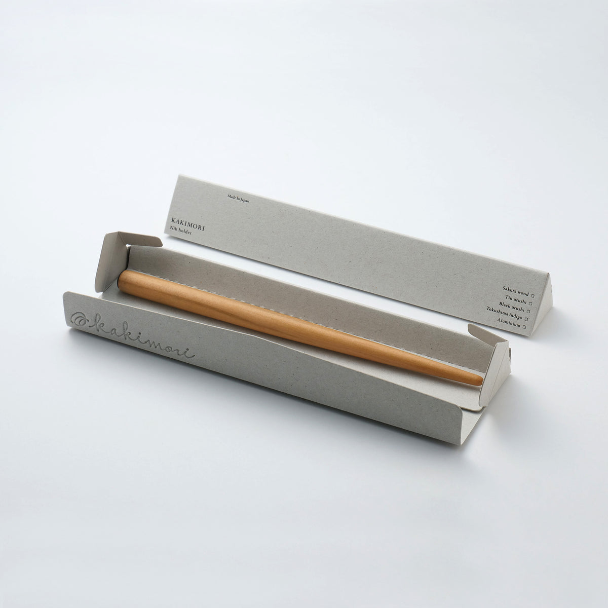 Porte-Plume Bois de Sakura Kakimori — Corps de Plume à Tremper en Cerisier Japonais pour Plumes Interchangeables (Fabriqué au Japon)