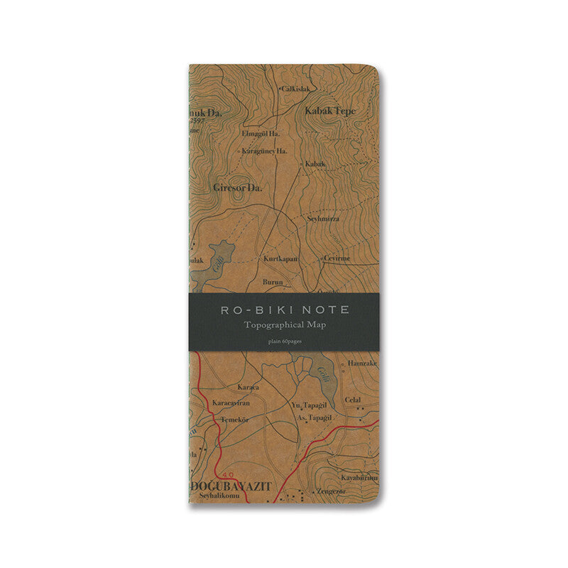 Yamamoto Paper RO-BIKI Note Map Series — Topographical Map