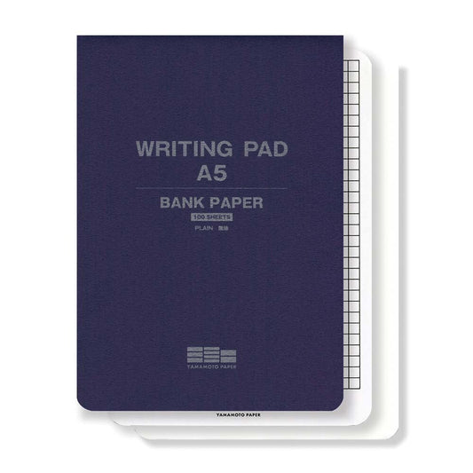 Yamamoto Paper Bloc de correspondance A5 — Papier bancaire