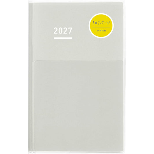 Kokuyo Jibun Techo DAYs 2027 Planner — A5 Slim, Grey