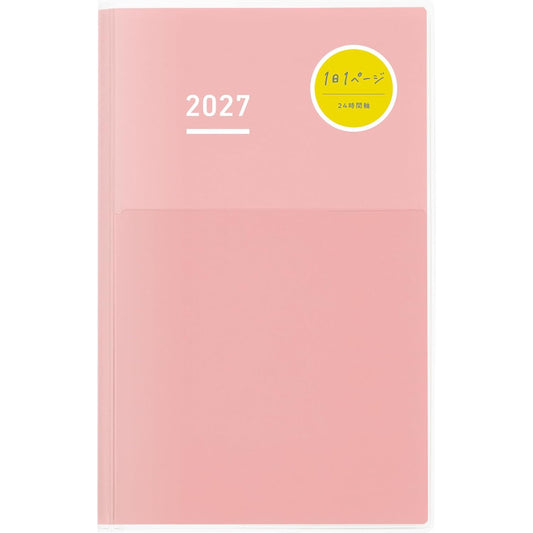Kokuyo Jibun Techo DAYs 2027 Planner — A5 Slim, Pink