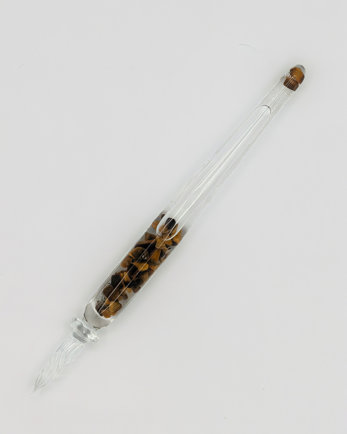 Matsubokkuri - Storm Glass+ Tiger's Eye | Glass Pen