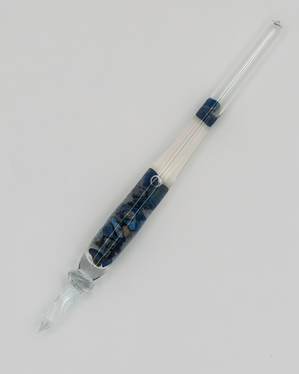 Matsubokkuri - Storm Glass+ Lapis Lazuli | Glass Pen