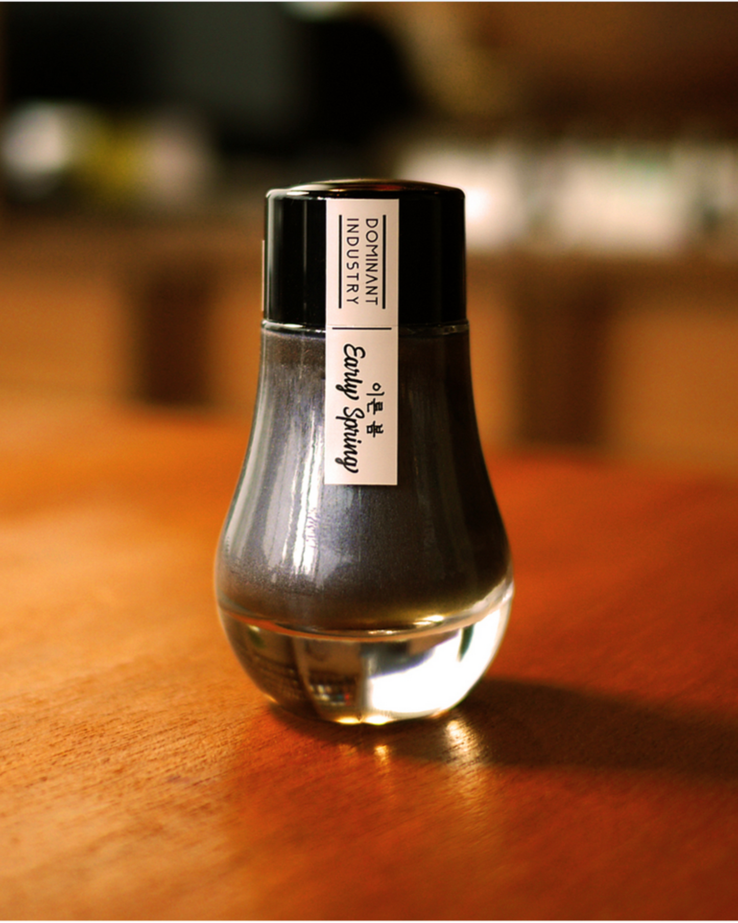 Dominant Industry Pearl 022 Early Spring — Cool Grey-Pink, Rose Gold Shimmer & Green Shading Fountain Pen Ink (25ml)