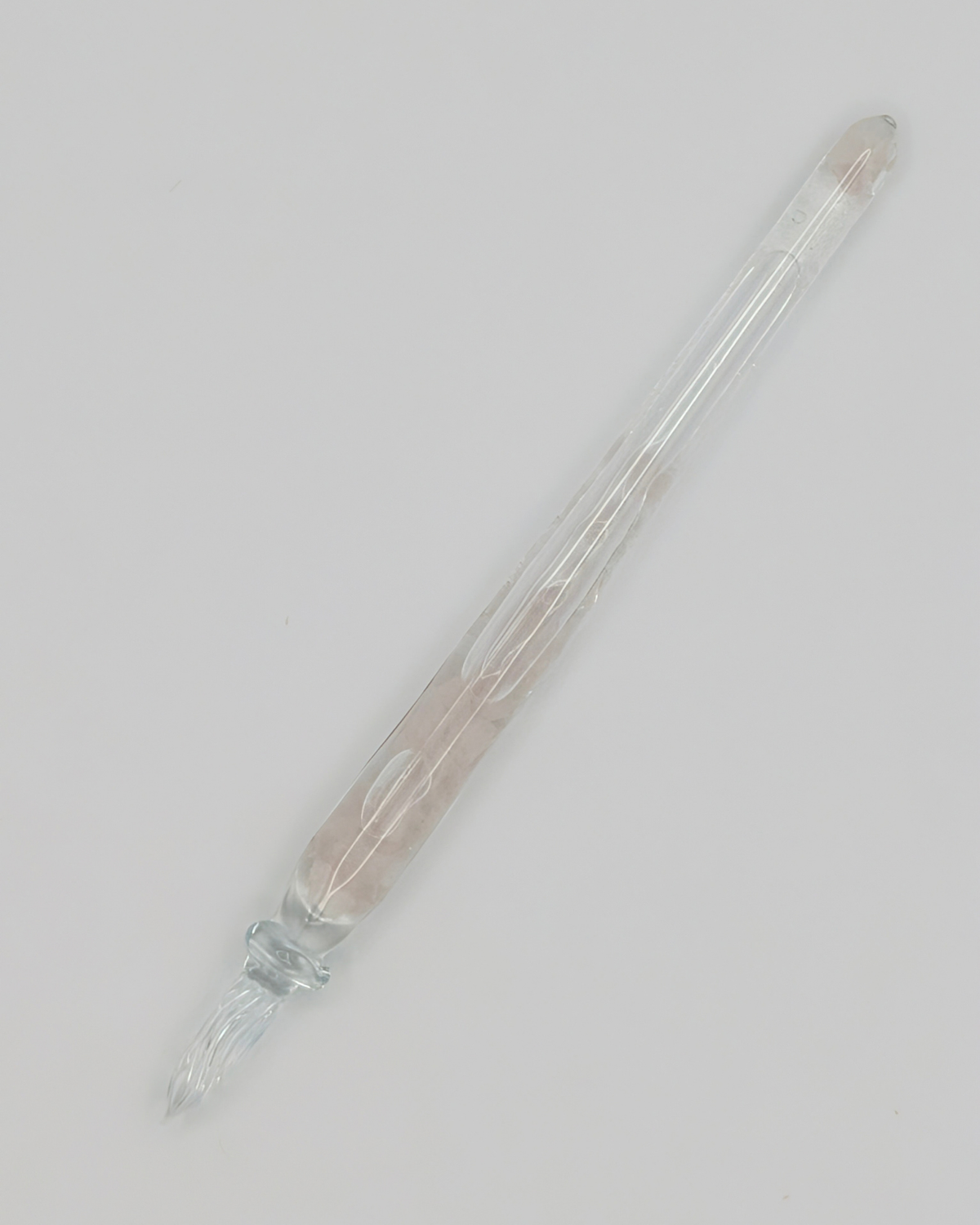 Matsubokkuri - Storm Glass+ Rose Quartz | Glass Pen