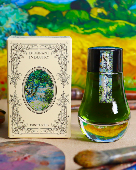 Dominant Industry Standard 124 Olive Grove — Warm Olive Green, Expressive Shading Fountain Pen Ink (25ml)