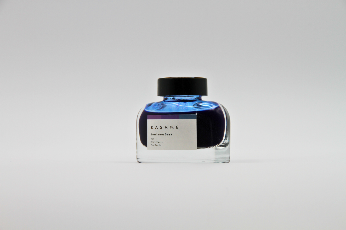 TAG Stationery Kasane Series Luminous Dusk — Dusky Purple-Blue with Gold Shimmer and Expressive Shading Dip Pen & Brush Ink (25ml)