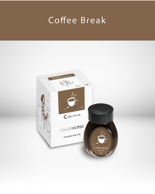 Colorverse No. 79 Coffee Break — Warm Cocoa Brown, Expressive Shading Fountain Pen Ink (30ml)
