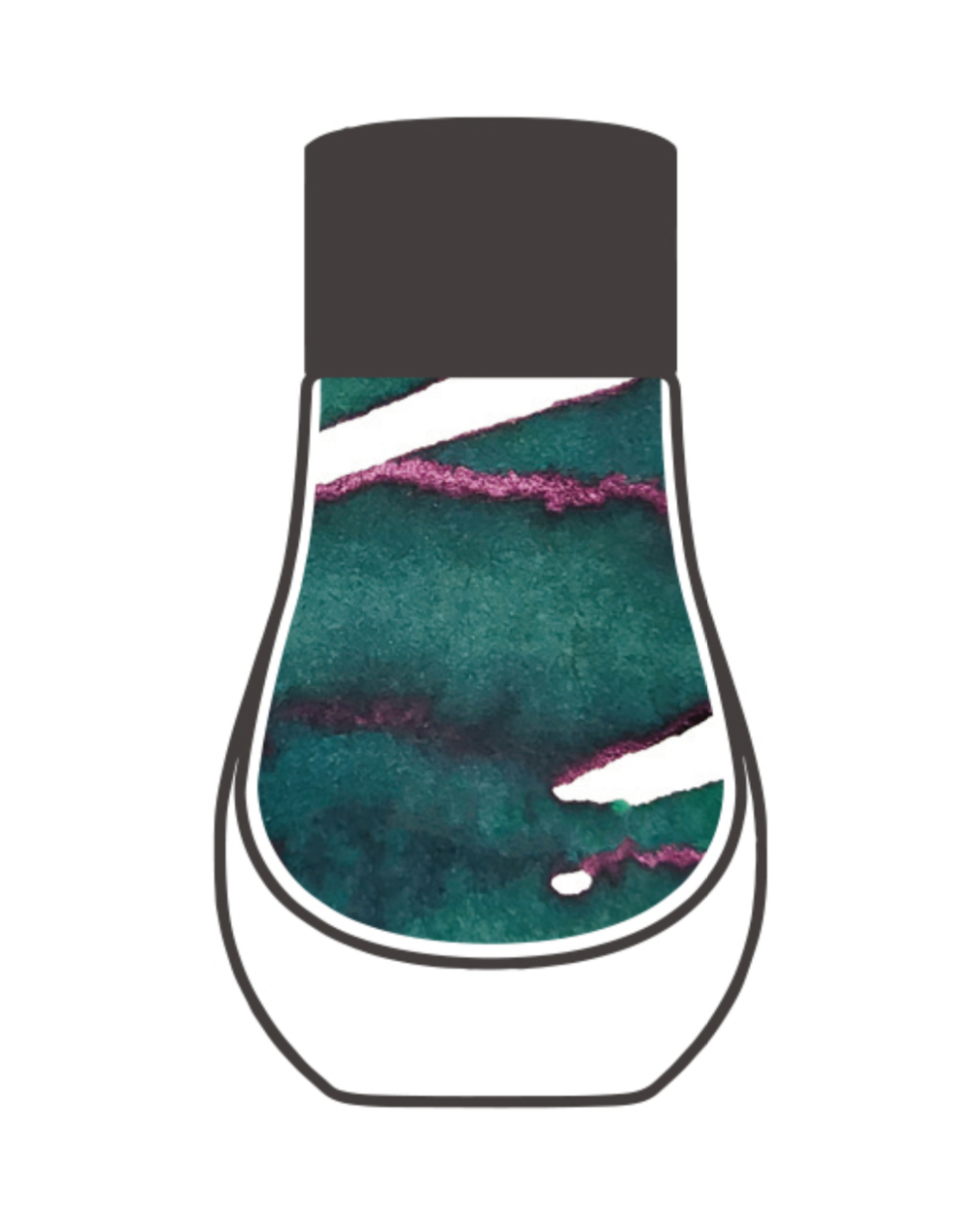 Dominant Industry Standard 105 Forest — Deep Forest Green, Red Sheen Fountain Pen Ink (25ml)