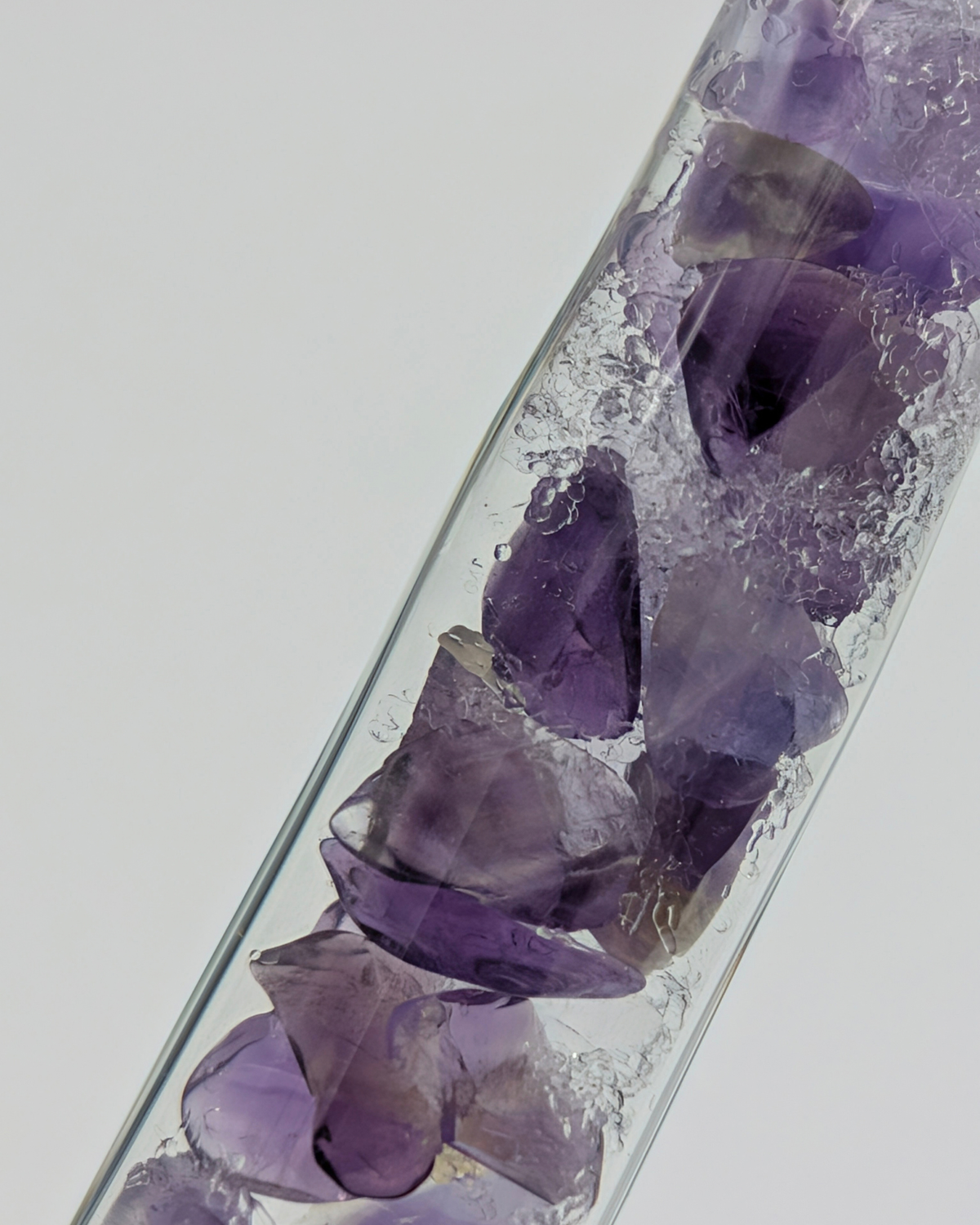 Matsubokkuri - Storm Glass+ Amethyst | Glass Pen