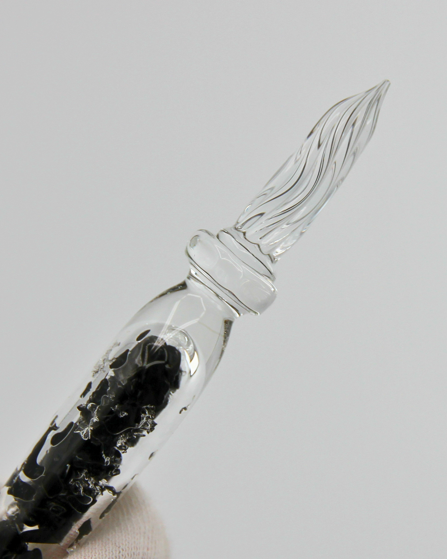 Matsubokkuri - Storm Glass+ Obsidian | Glass Pen