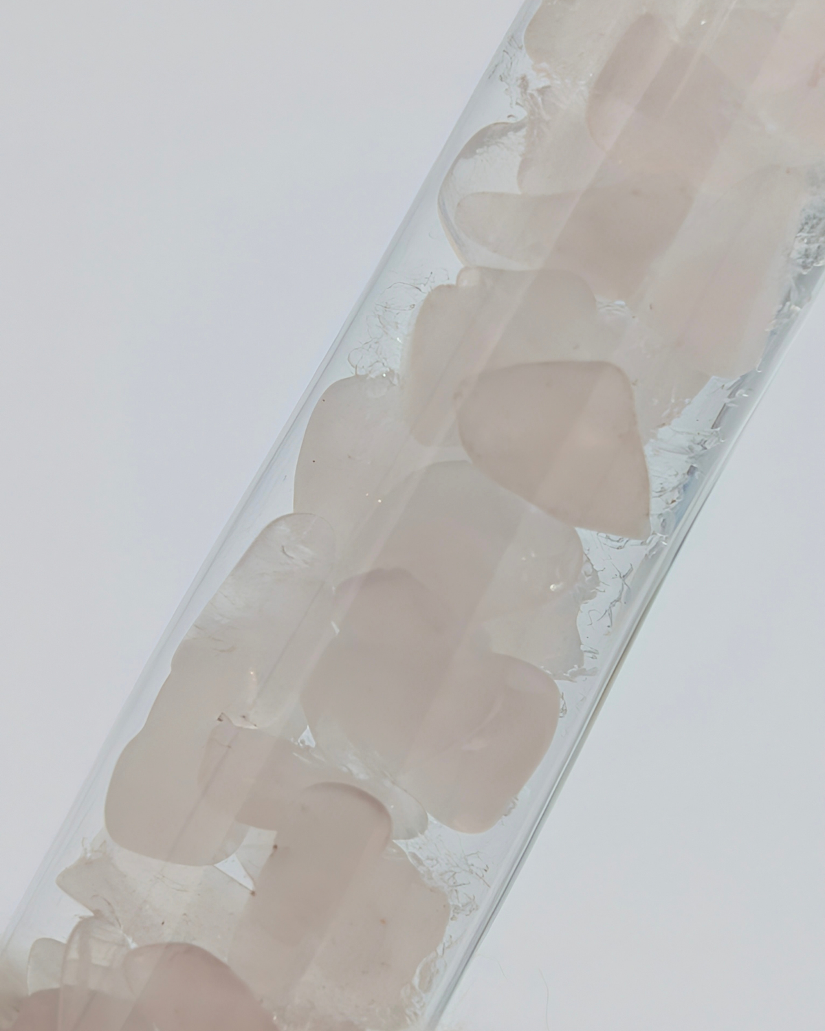Matsubokkuri - Storm Glass+ Rose Quartz | Glass Pen