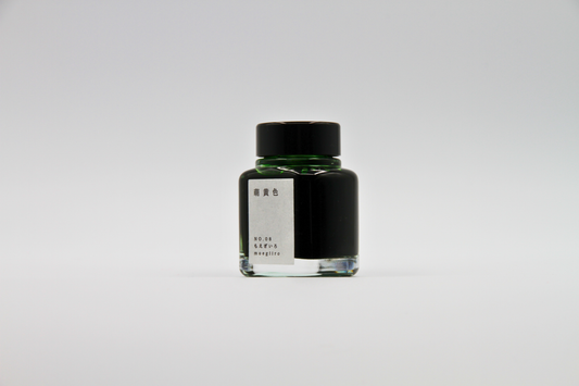 TAG Stationery Kyo No Oto Moegiiro (萌黄色) — Bright Spring Green with Elegant Shading Fountain Pen Ink (40ml)