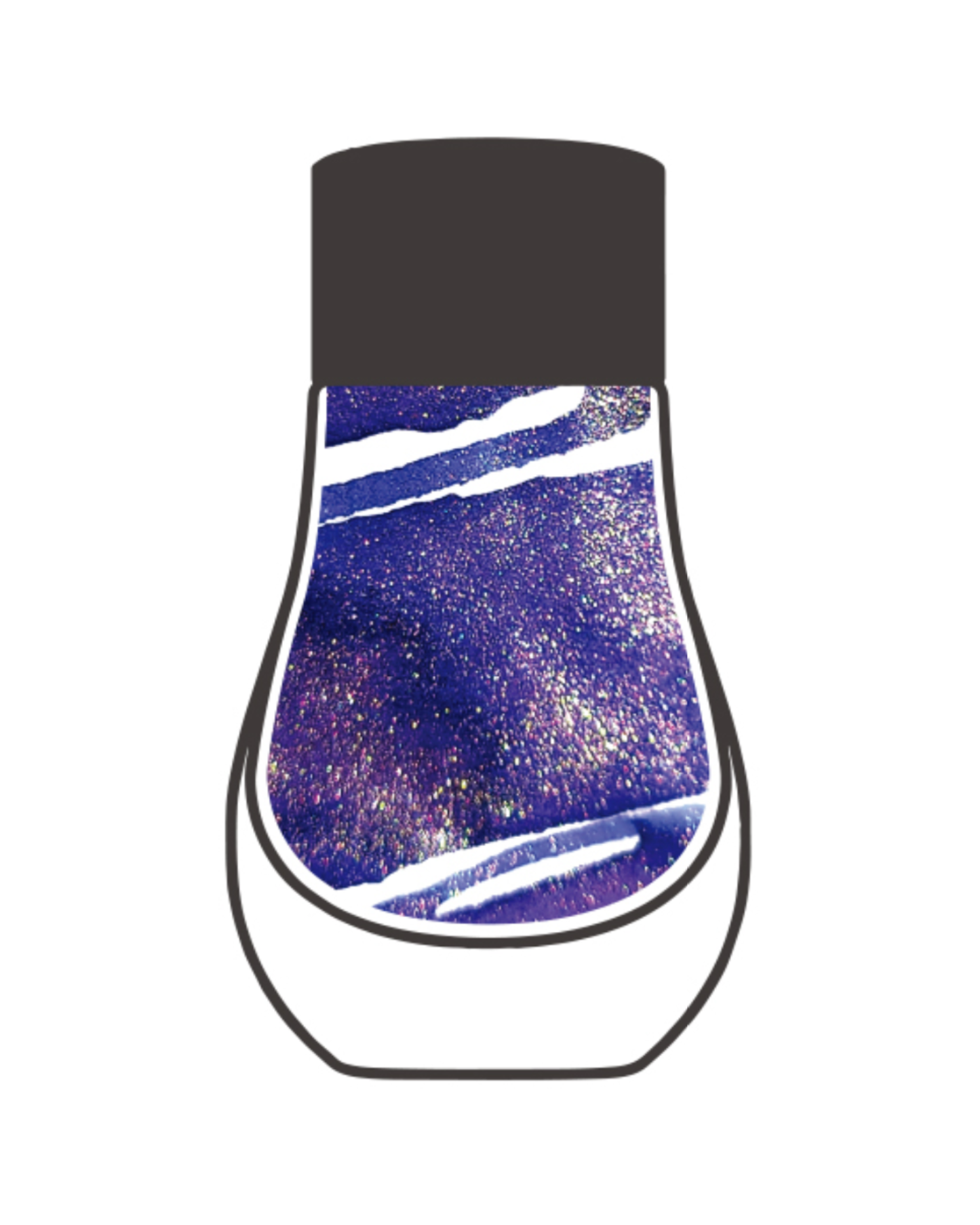 Dominant Industry Pearl 014 Periwinkle Twinkle – 25ml Fountain Pen Ink (Shimmer)