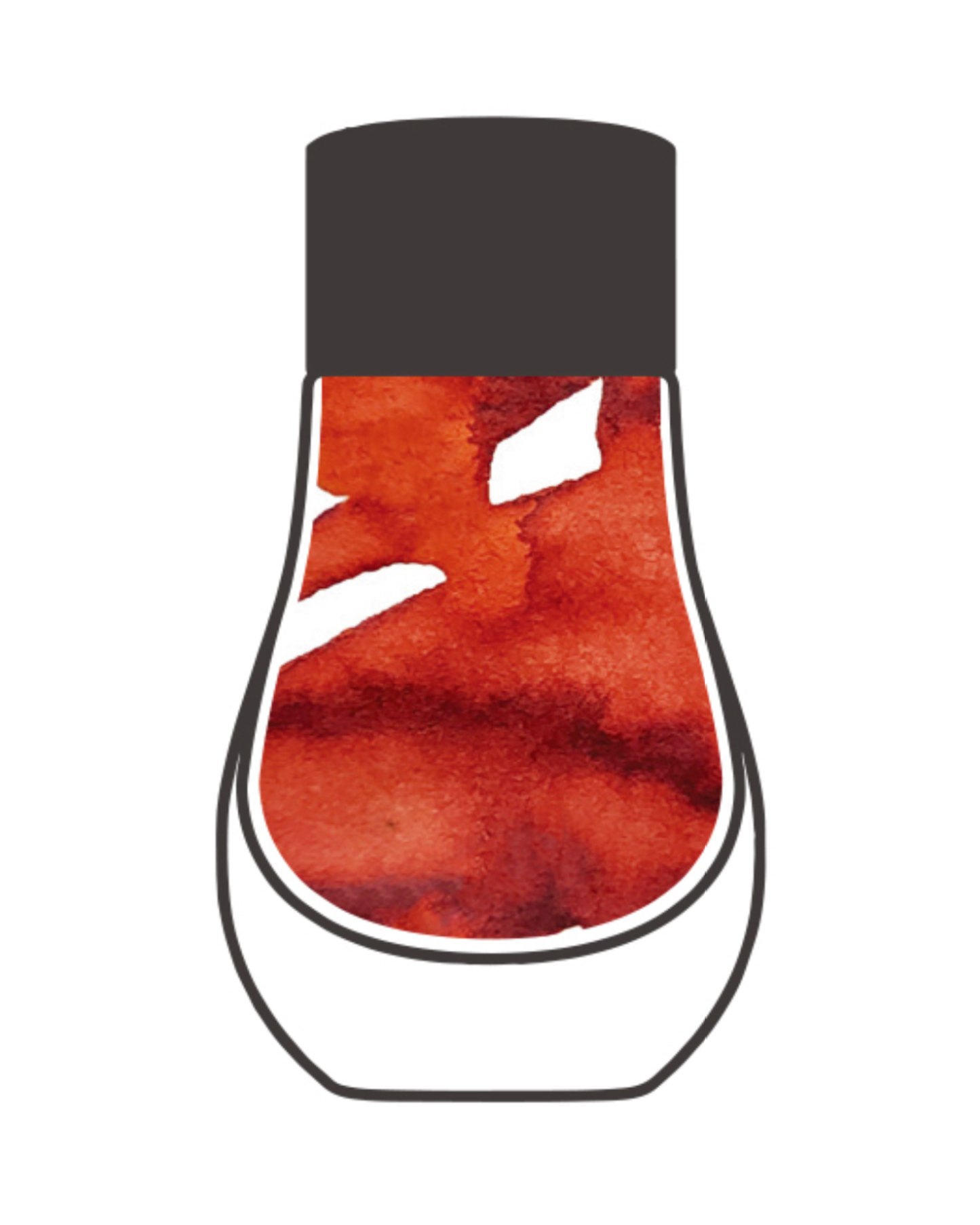 Dominant Industry Standard 109 Earl Grey Tea — Warm Burnt Orange, Medium Shading Fountain Pen Ink (25ml)