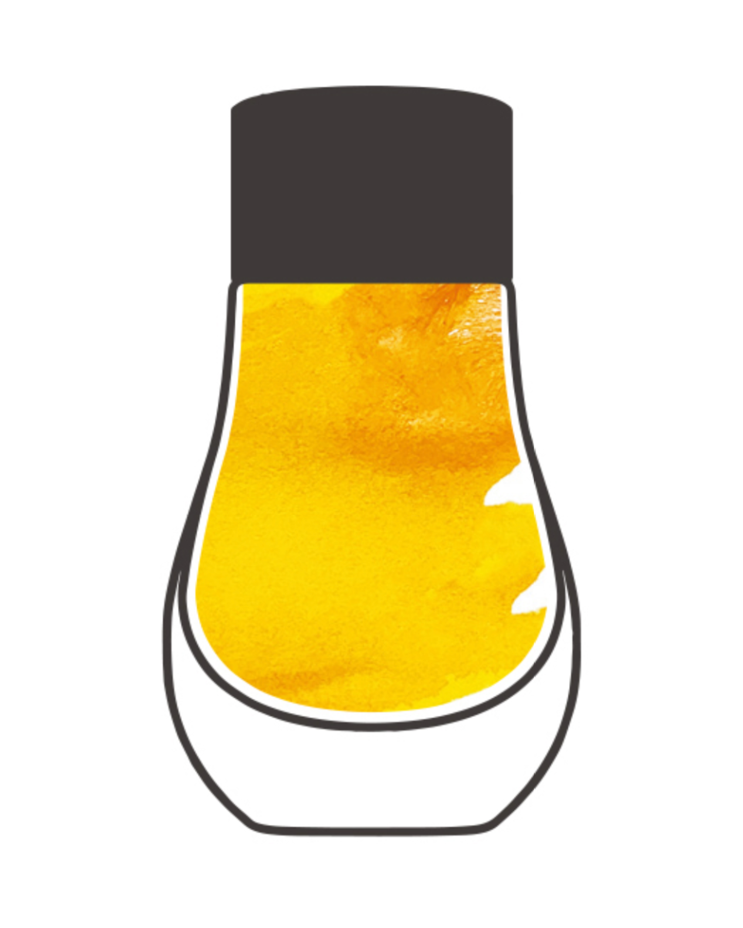 Dominant Industry Standard 102 Citrus Yellow — Bright Yellow, Mild Sheen Fountain Pen Ink (25ml)