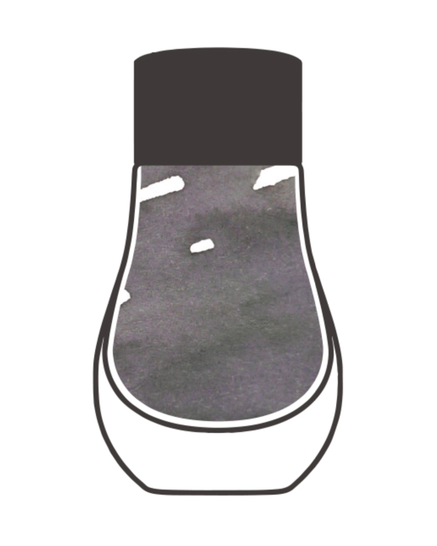 Dominant Industry Standard 114 Downpour — Smoky Grey-Violet, Medium Shading Fountain Pen Ink (25ml)