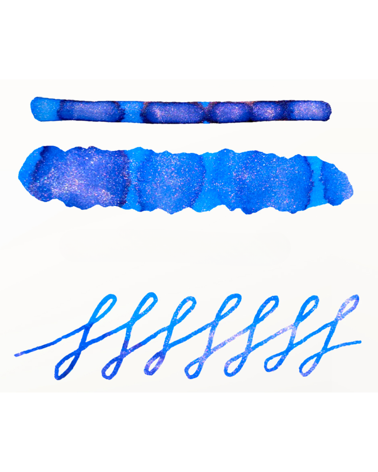 Dominant Industry Pearl 032 Starry Night — Deep Blue, Silver Shimmer & Violet Shading Fountain Pen Ink (25ml)