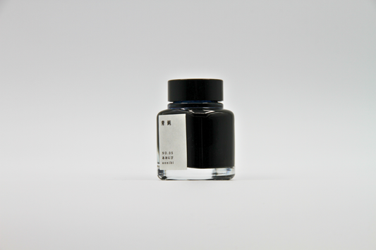 TAG Stationery Kyo No Oto Aonibi (あをにび) — Muted Grey-Blue with Elegant Shading Fountain Pen Ink (40ml)