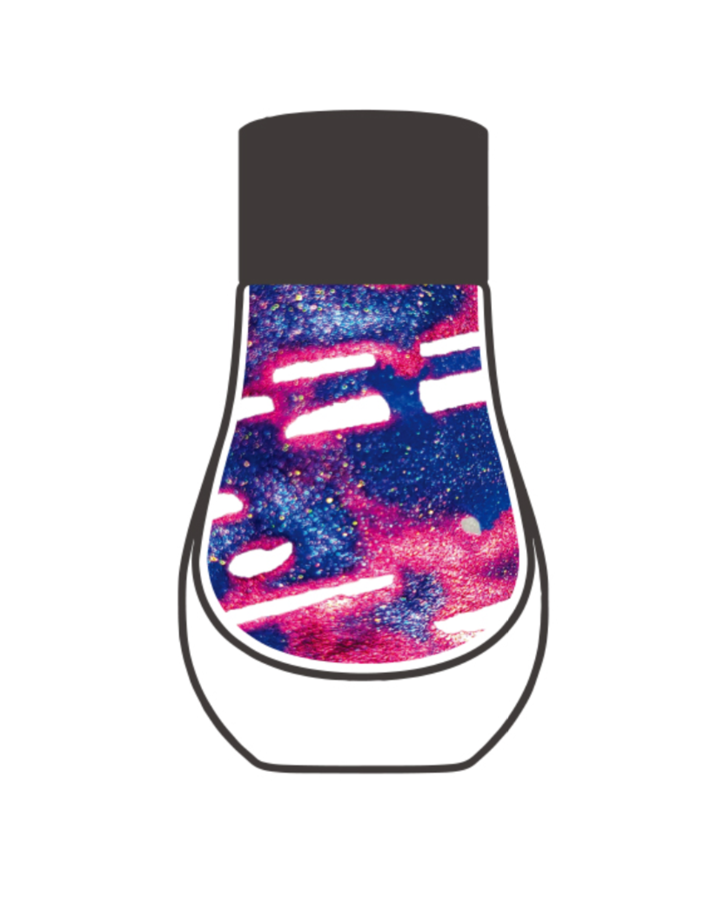Dominant Industry Pearl 019 Lapis Lazuli — Cobalt Blue, Blue Shimmer & Pink Sheen Fountain Pen Ink (25ml)