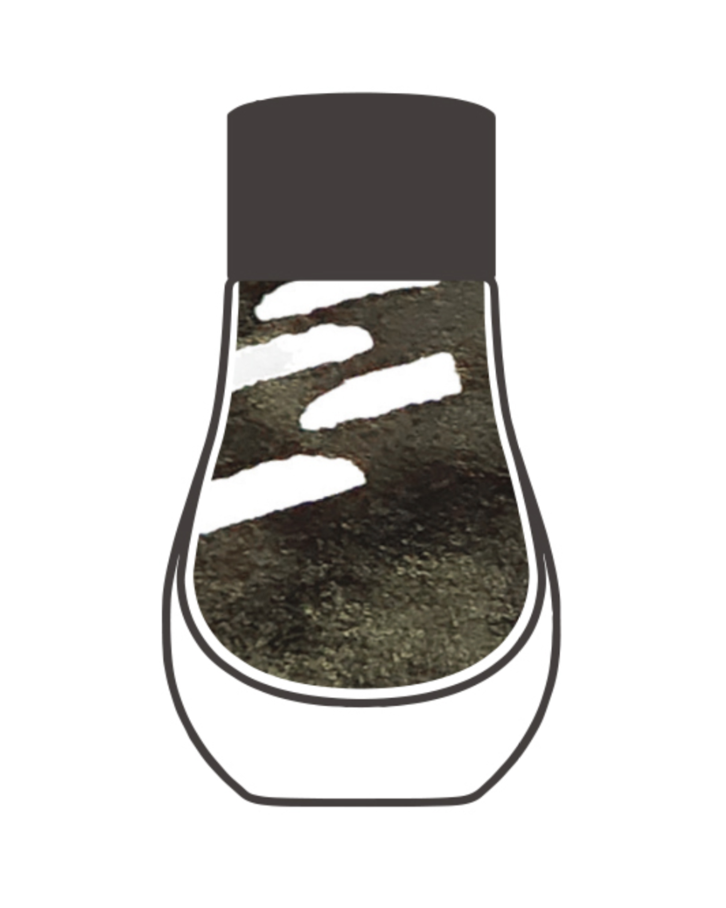 Dominant Industry Standard 100 Noir de base (Base Black) — Encre Stylo Plume Noir Profond, Reflet Noir (25ml)