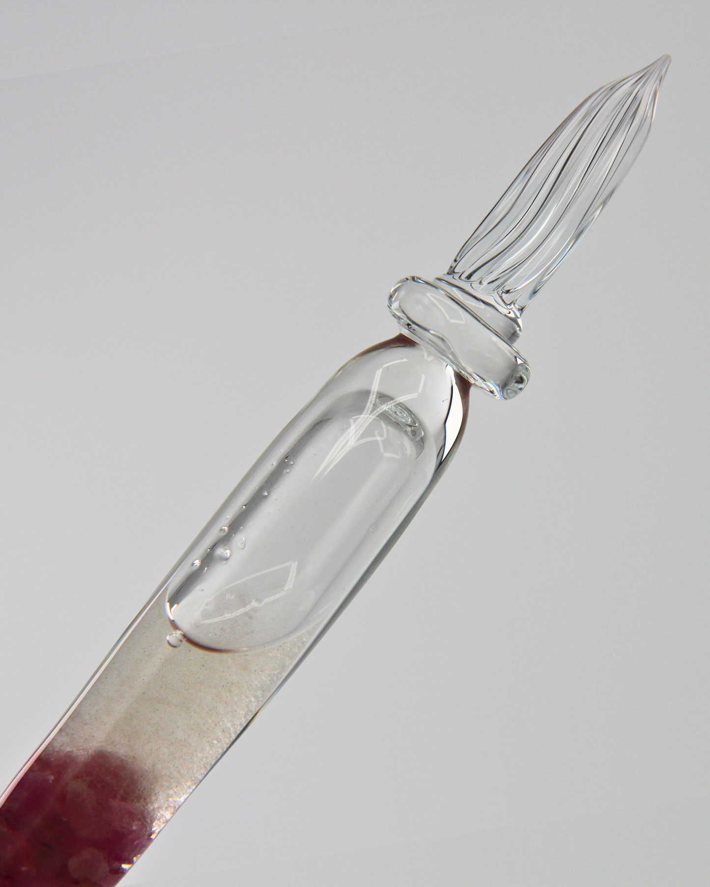 Matsubokkuri - Storm Glass+ Ruby | Glass Pen