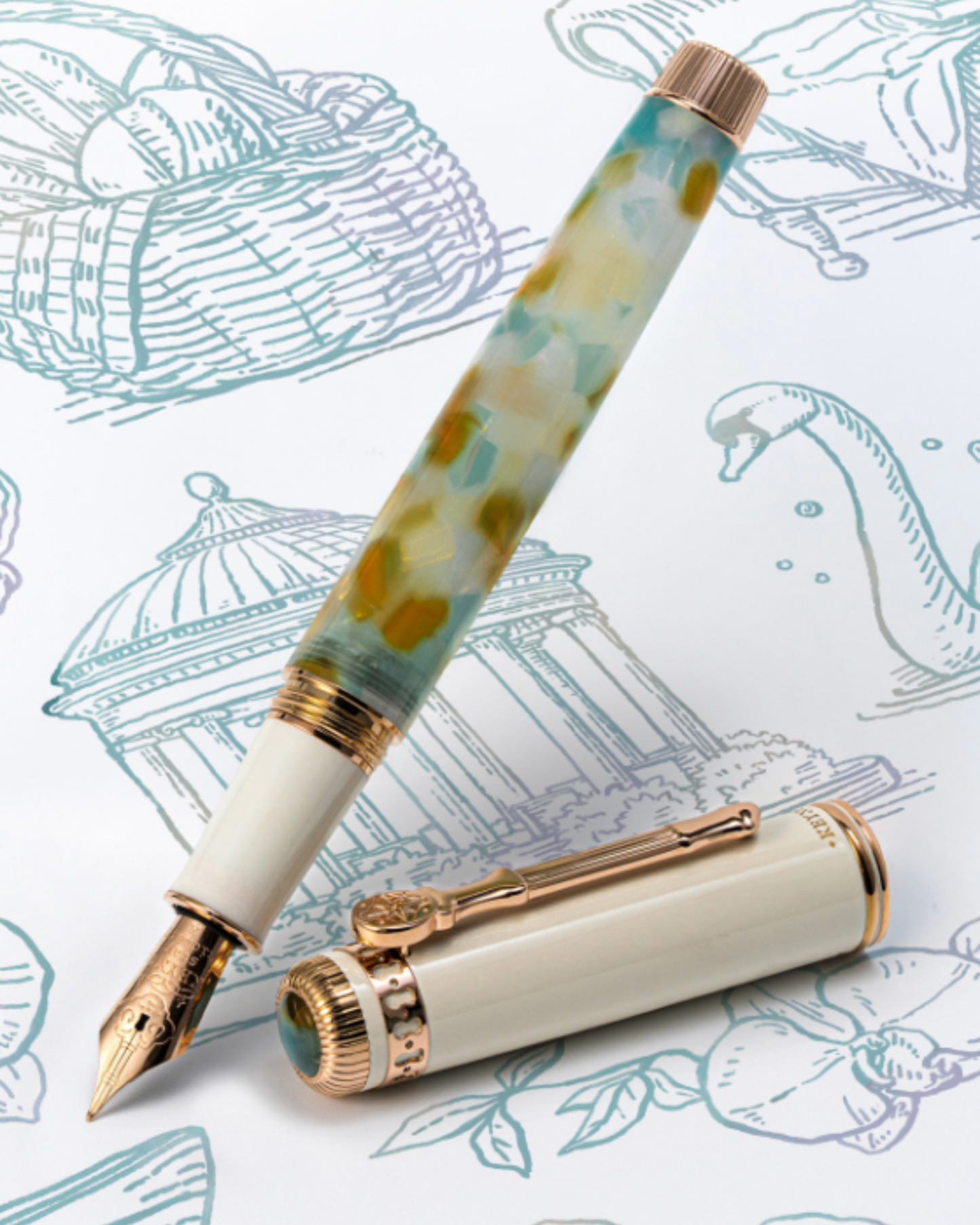 Dominant Industry Keyno Stay.tionery No. 001 Serenity – Fountain Pen