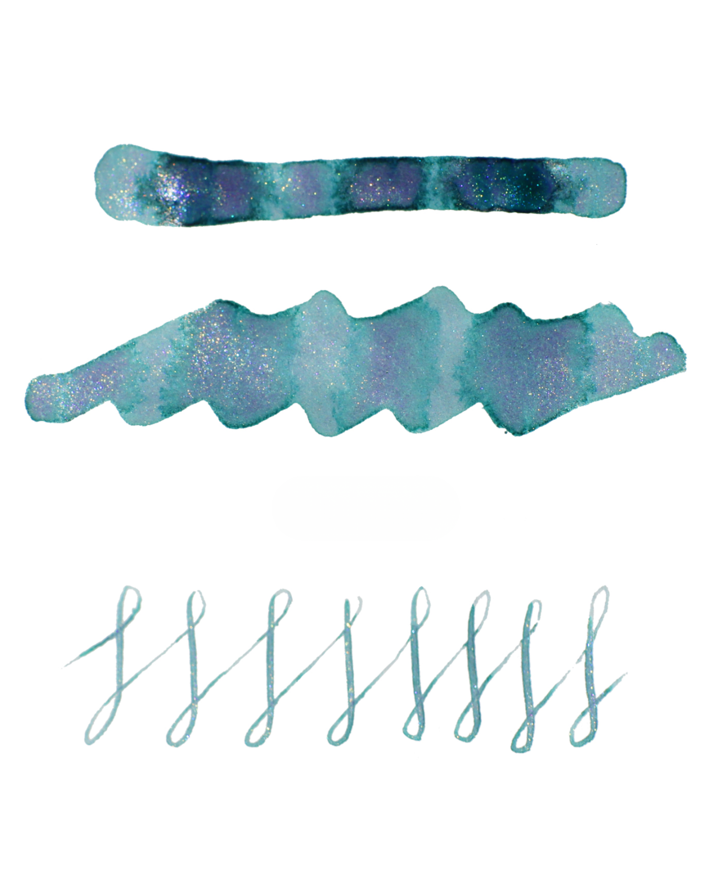 Dominant Industry Pearl 025 Goryeo Celadon — Pale Blue-Green, Silver Shimmer & Pearlescent Sheen Fountain Pen Ink (25ml)