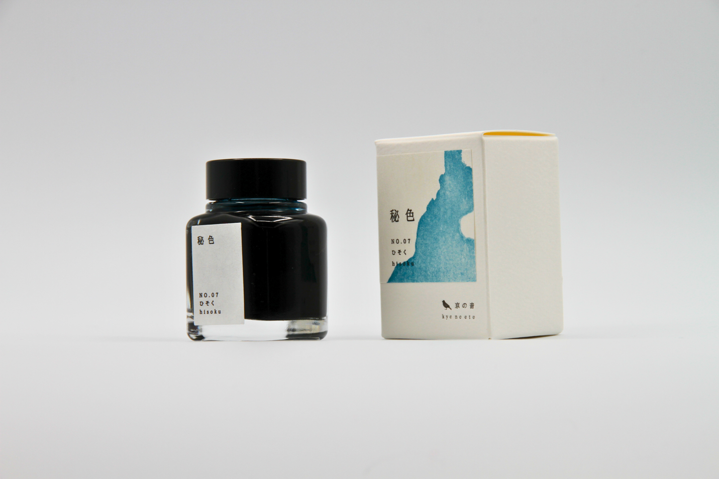 TAG Stationery Kyo No Oto Hisoku (秘色) — Misty Celadon Blue-Green with Expressive Shading Fountain Pen Ink (40ml)