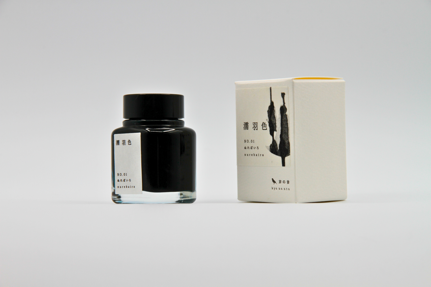 TAG Stationery Kyo No Oto Nurebairo (ぬればいろ) — Deep Blue-Black with Intense Gold-Copper Sheen Fountain Pen Ink (40ml)