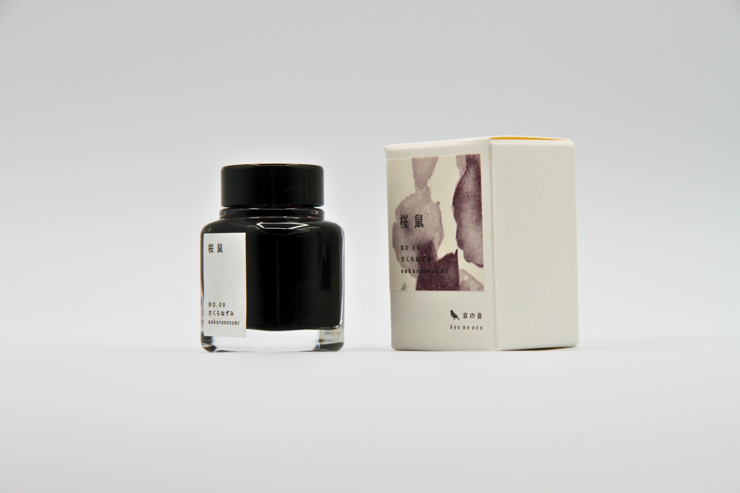 TAG Stationery Kyo No Oto Sakuranezumi (桜鼠) — Dusky Grey-Purple with Expressive Shading Fountain Pen Ink (40ml)