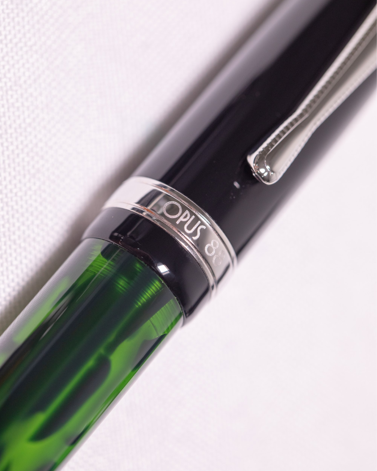 Opus 88 Classic Jazz Fountain Pen — Blue, Green, Amber, Red