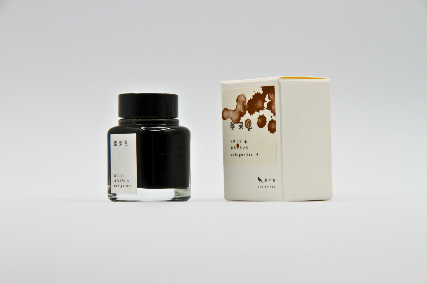 TAG Stationery Kyo No Oto Ochiguriiro (落栗色) — Warm Chestnut-Brown with Expressive Shading Fountain Pen Ink (40ml)