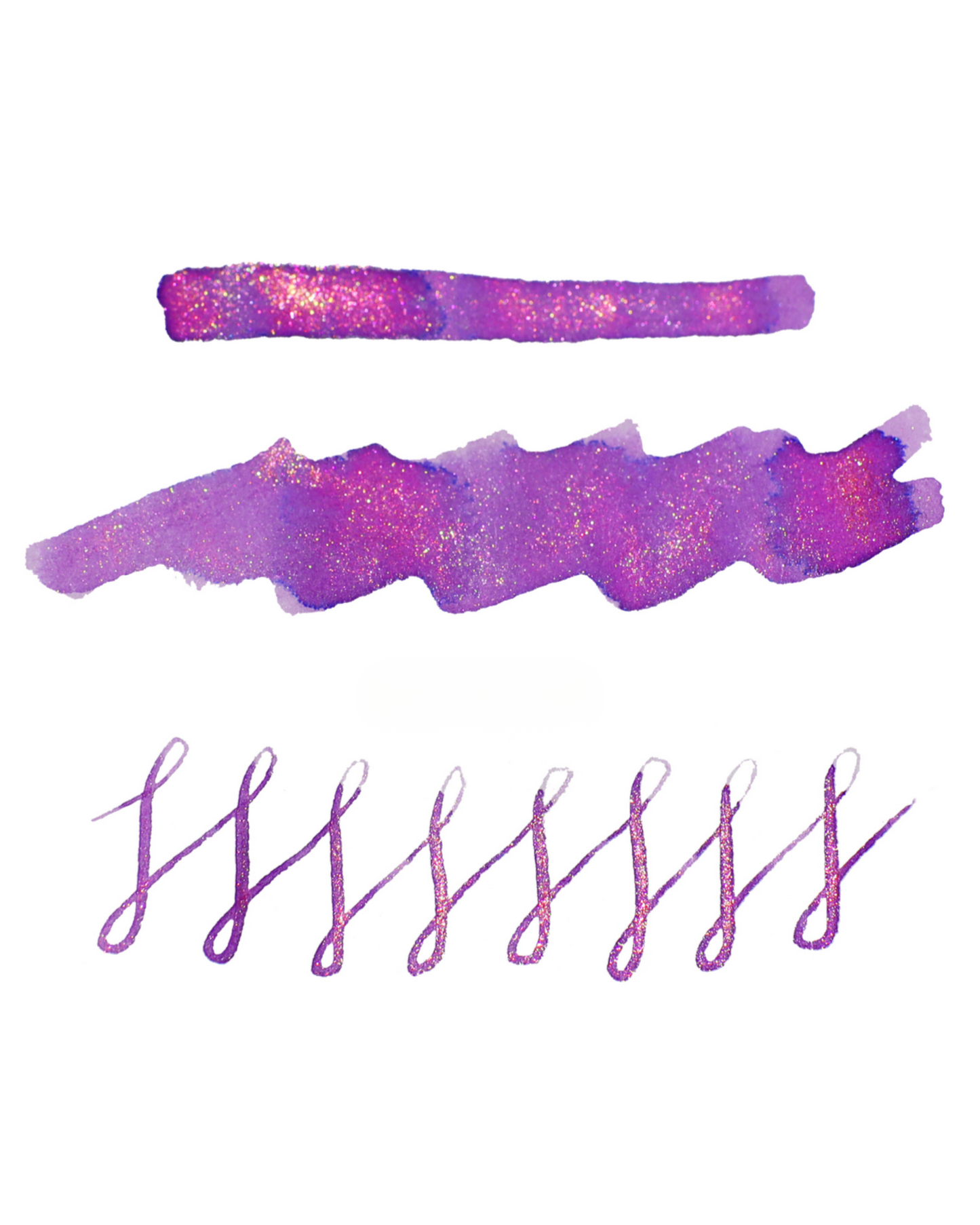 Dominant Industry Pearl 020 Sunset — Soft Lavender, Gold Shimmer & Blue Sheen Fountain Pen Ink (25ml)