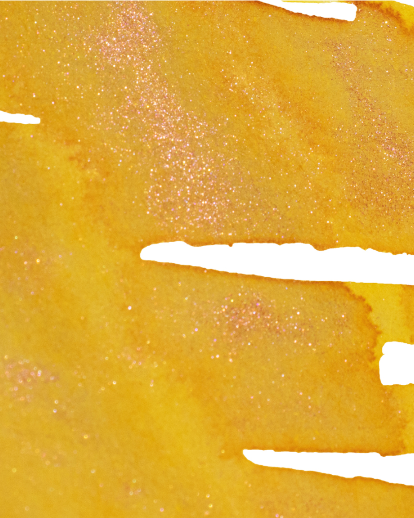 Dominant Industry Pearl 024 October Leaves — Warm Yellow-Orange, Gold Shimmer & Metallic Sheen Fountain Pen Ink (25ml)