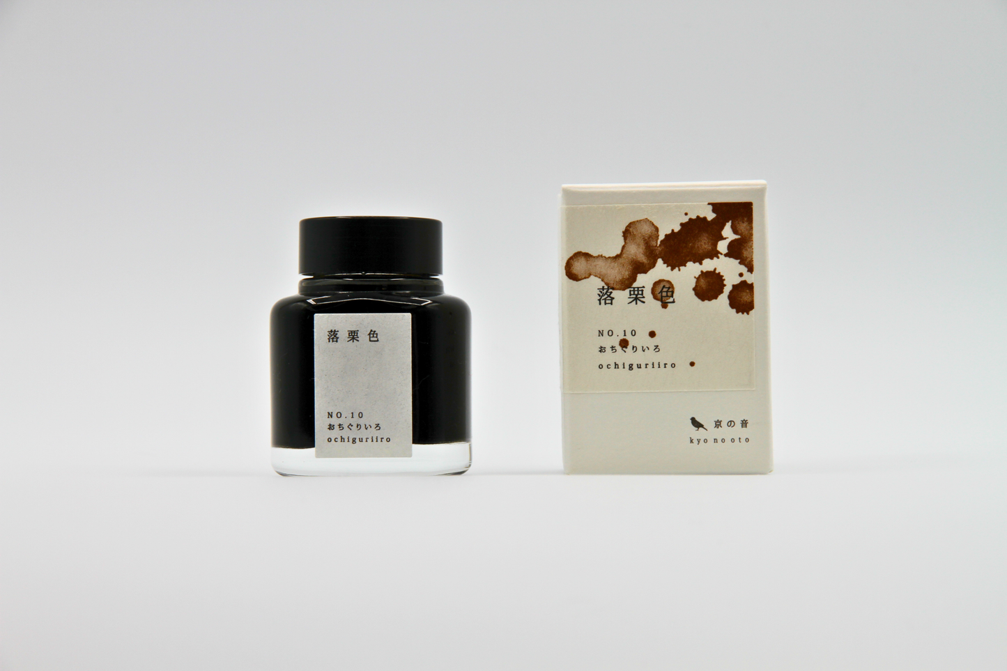 TAG Stationery Kyo No Oto Ochiguriiro (落栗色) — Warm Chestnut-Brown with Expressive Shading Fountain Pen Ink (40ml)