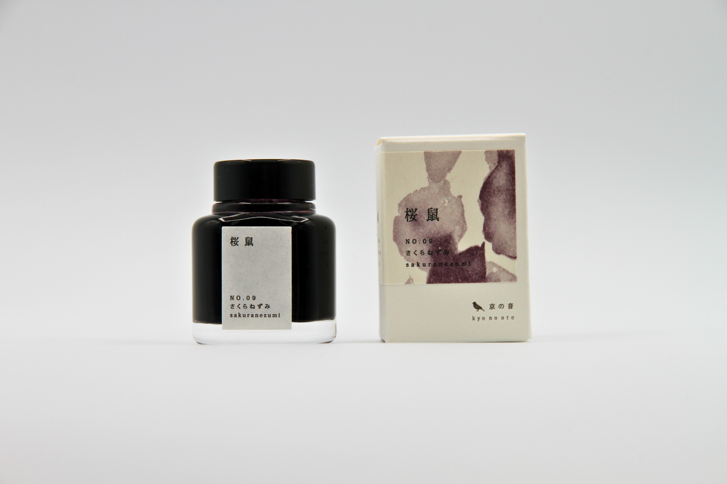 TAG Stationery Kyo No Oto Sakuranezumi (桜鼠) — Dusky Grey-Purple with Expressive Shading Fountain Pen Ink (40ml)
